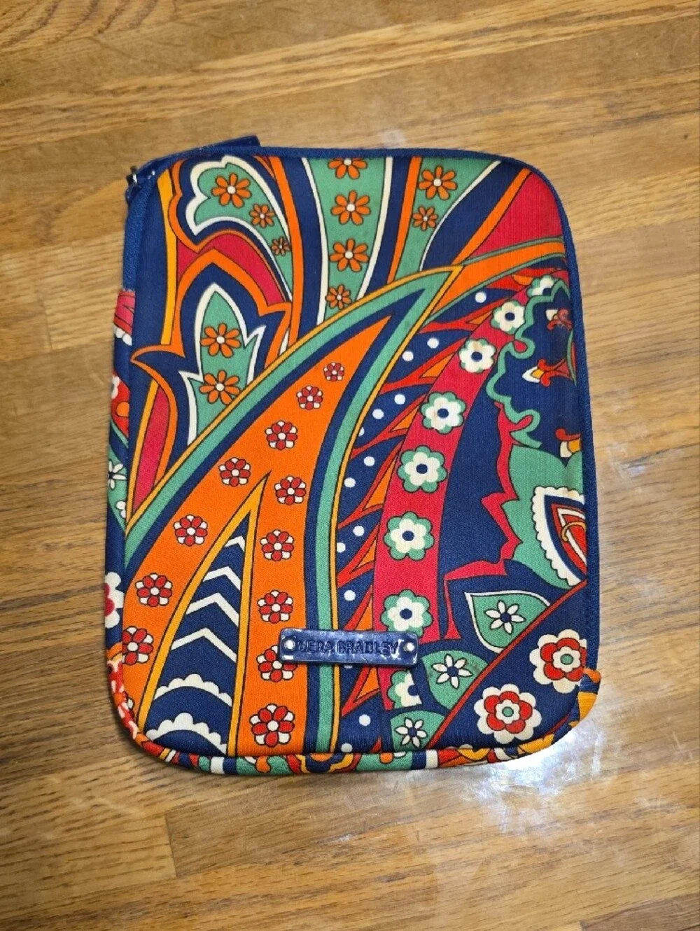 Vera Bradley Navy Multicolor Paisley Tablet Sleeve